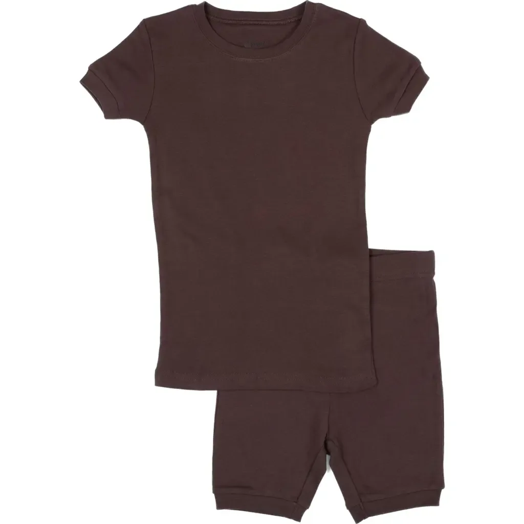 Short Sleeve Cotton Solid Matching Family Pajamas by Leveret