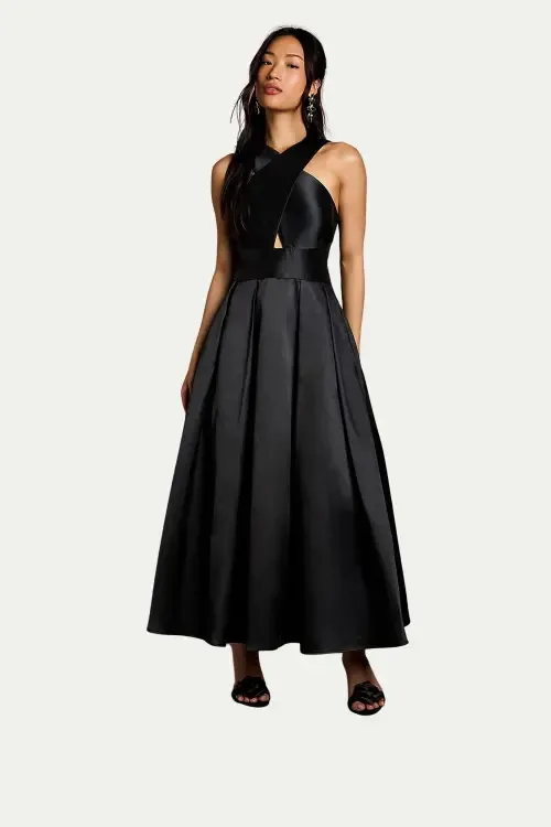 Halter Neck Fit & Flare Midi Dress by Coast