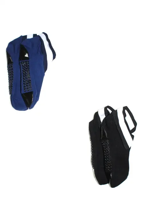 Varsity Assorted 2-Pack Ankle Grip Socks by Arebesk