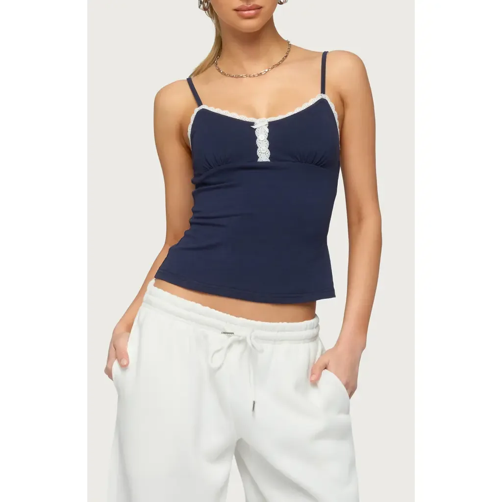 Olezka Lace Trim Camisole by EDIKTED