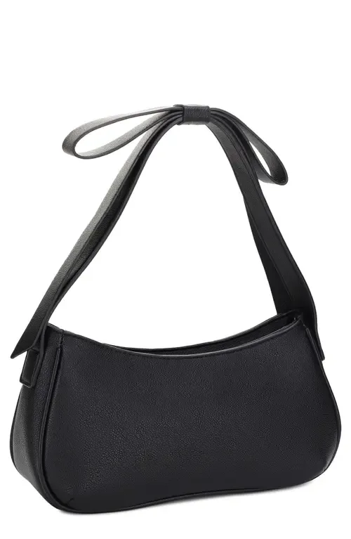 Marissa Bow Vegan Leather Shoulder Bag