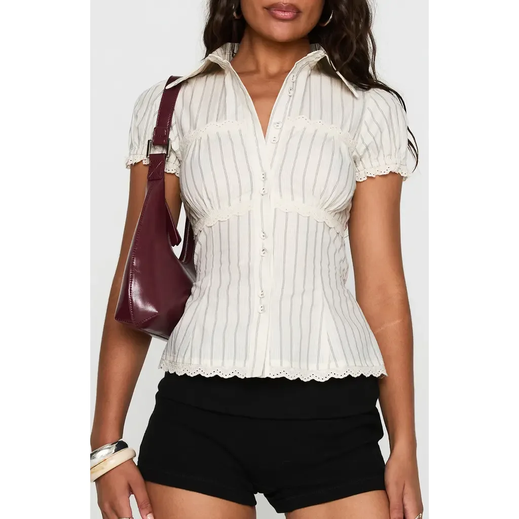 Deserve You Puff Sleeve Shirt by Princess Polly