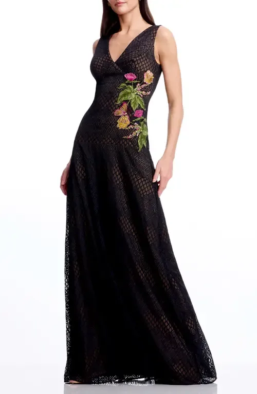 Baylor Floral Embroidery Sleeveless Dress by Dress the Population
