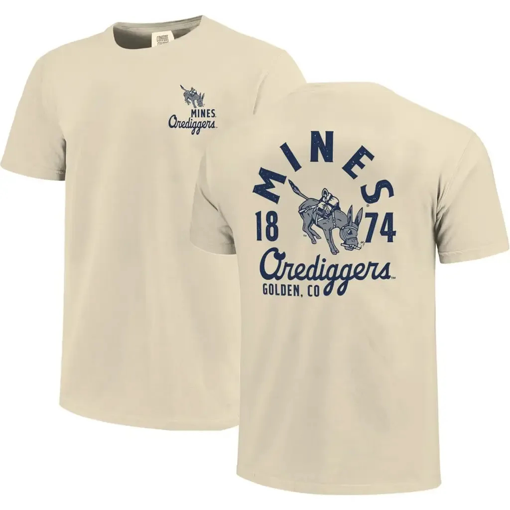 Colorado School of Mines Orediggers Comfort Colors Mascot Overlay T-Shirt by IMAGE ONE