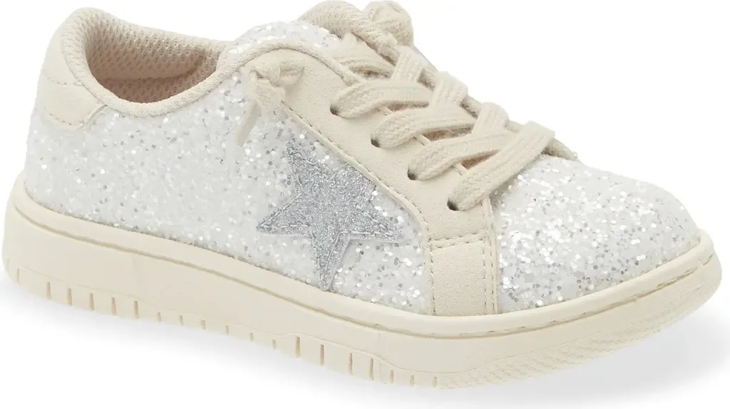 Kinely Glitter Star Sneaker by L'AMOUR