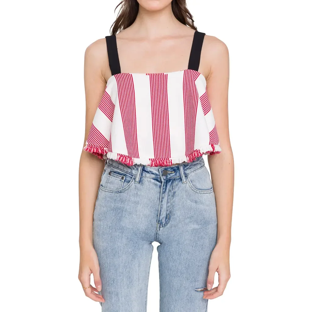 Stripe Crop Tank by English Factory