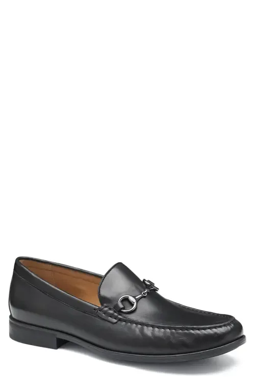 Harrison Bit Loafer in Black Glove Leather