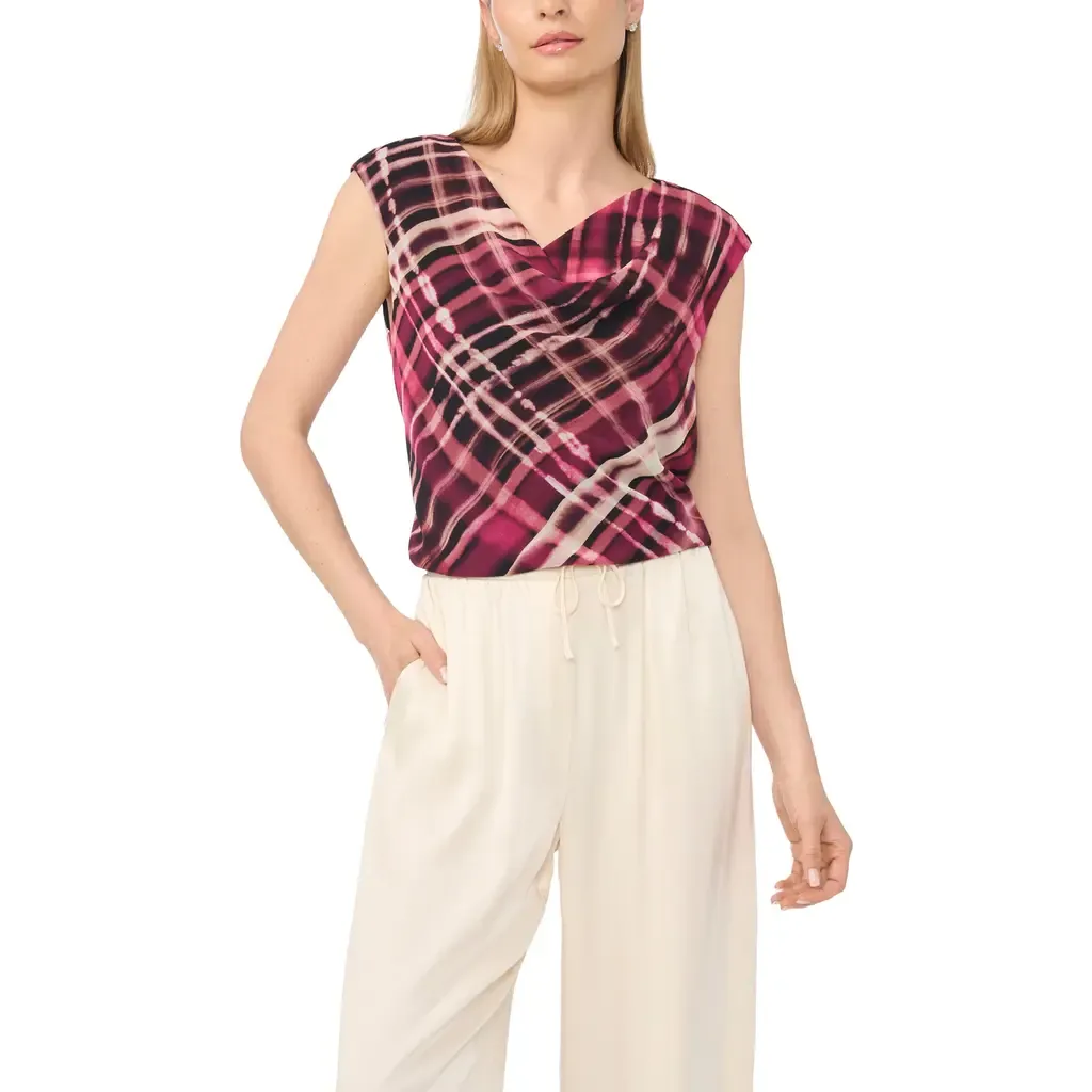 Cowl Neck Sleeveless Top by halogen(r)