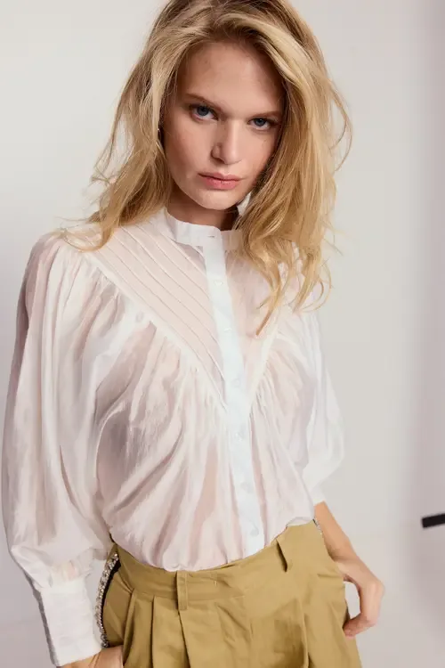 The Shiv Ruffled Shirt by The Shirt by Rochelle Behrens
