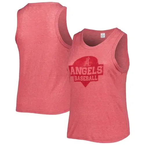 Los Angeles Angels High Neck Tri-Blend Tank Top by SOFT AS A GRAPE