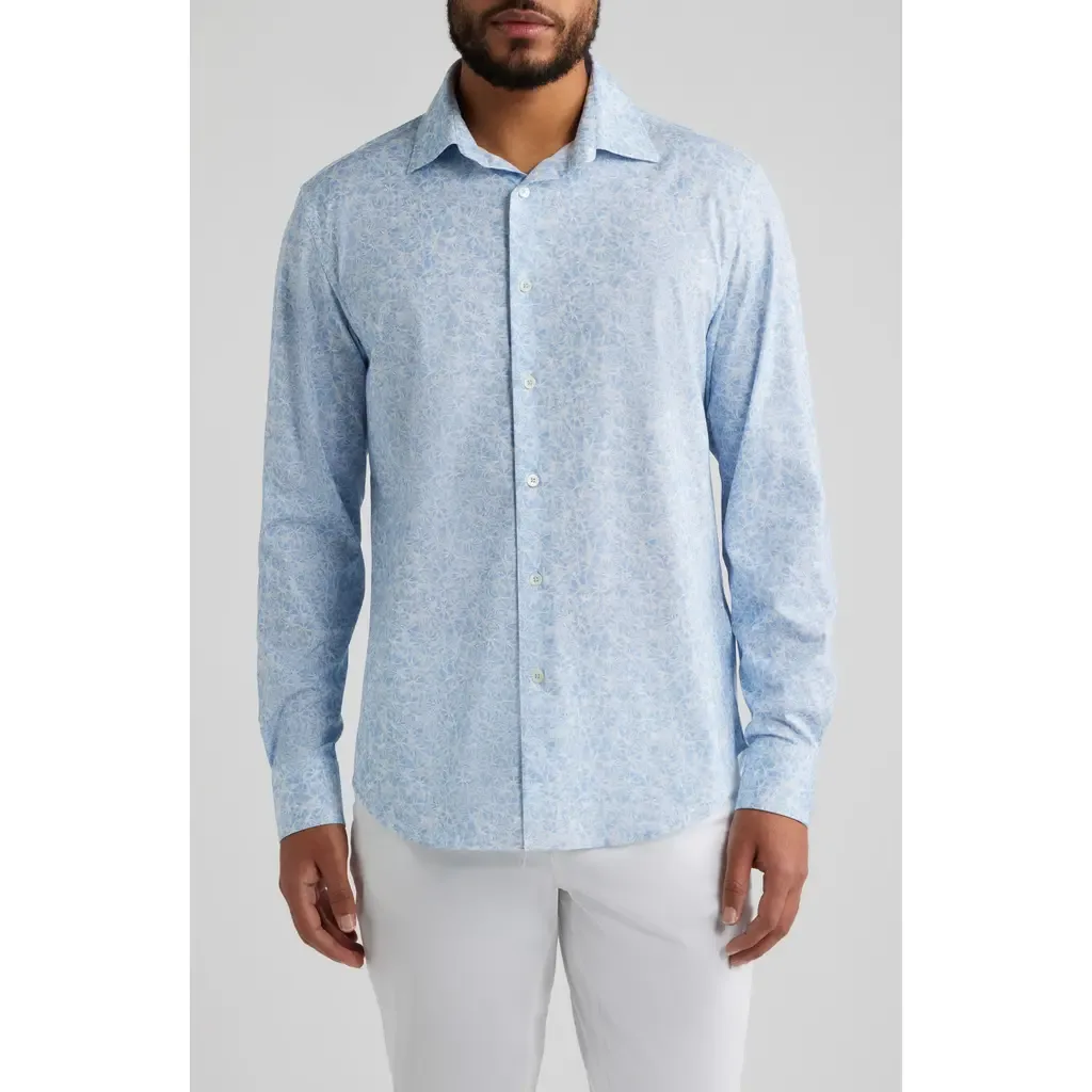 James OoohCotton® Floral Button-Up Shirt by Bugatchi