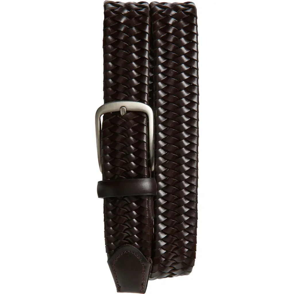 Thomas Braided Leather Stretch Belt by Nordstrom
