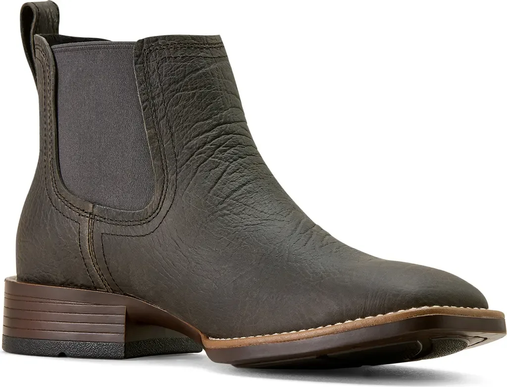Booker Wide Square Toe Western Chelsea Boot by Ariat