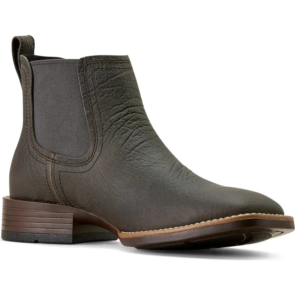 Booker Wide Square Toe Western Chelsea Boot by Ariat