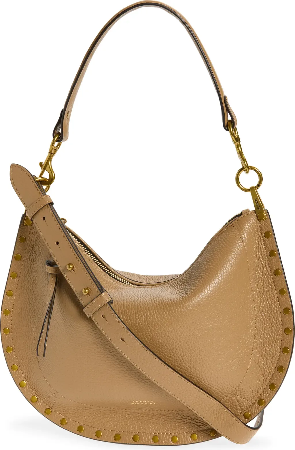 Oskan Soft Zipped Leather Crossbody Bag