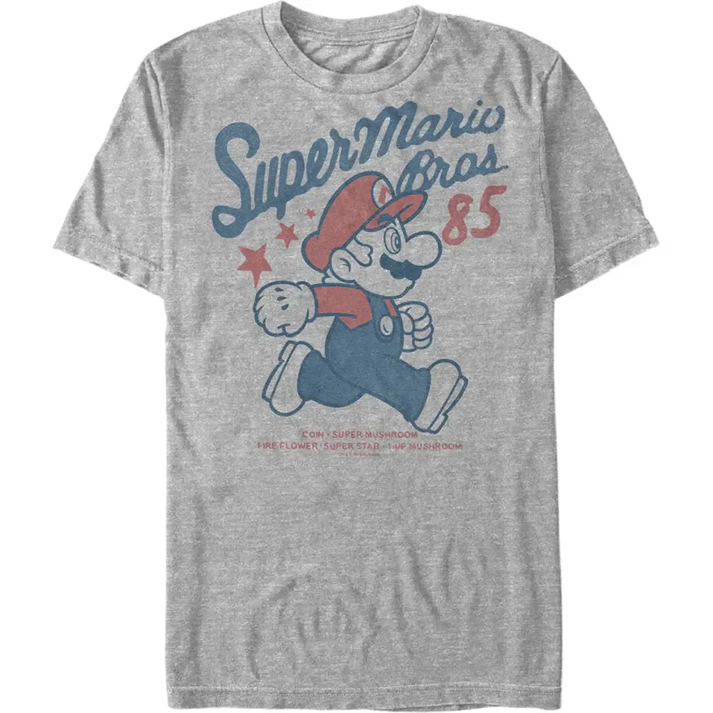 Super Mario Bros 85 Short Sleeve Graphic T-Shirt by NINTENDO