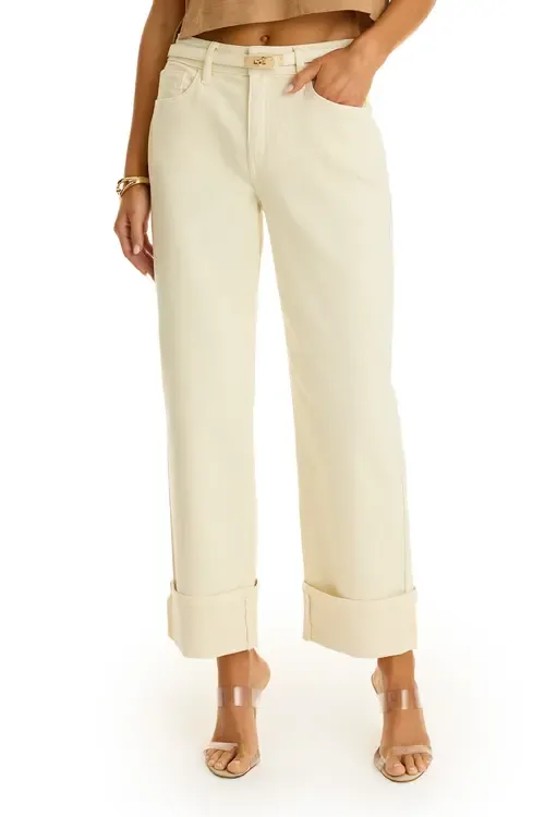 Ren Cropped Cuff Jean by The Noli Shop