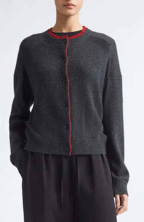Nicola Contrast Cardigan by Loulou de Saison