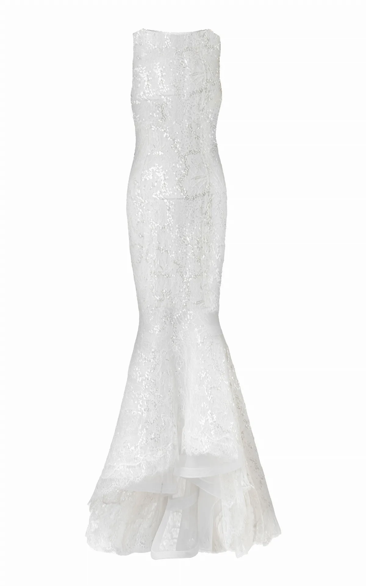 Crescent Moon Veil Midi Dress by La Fuori