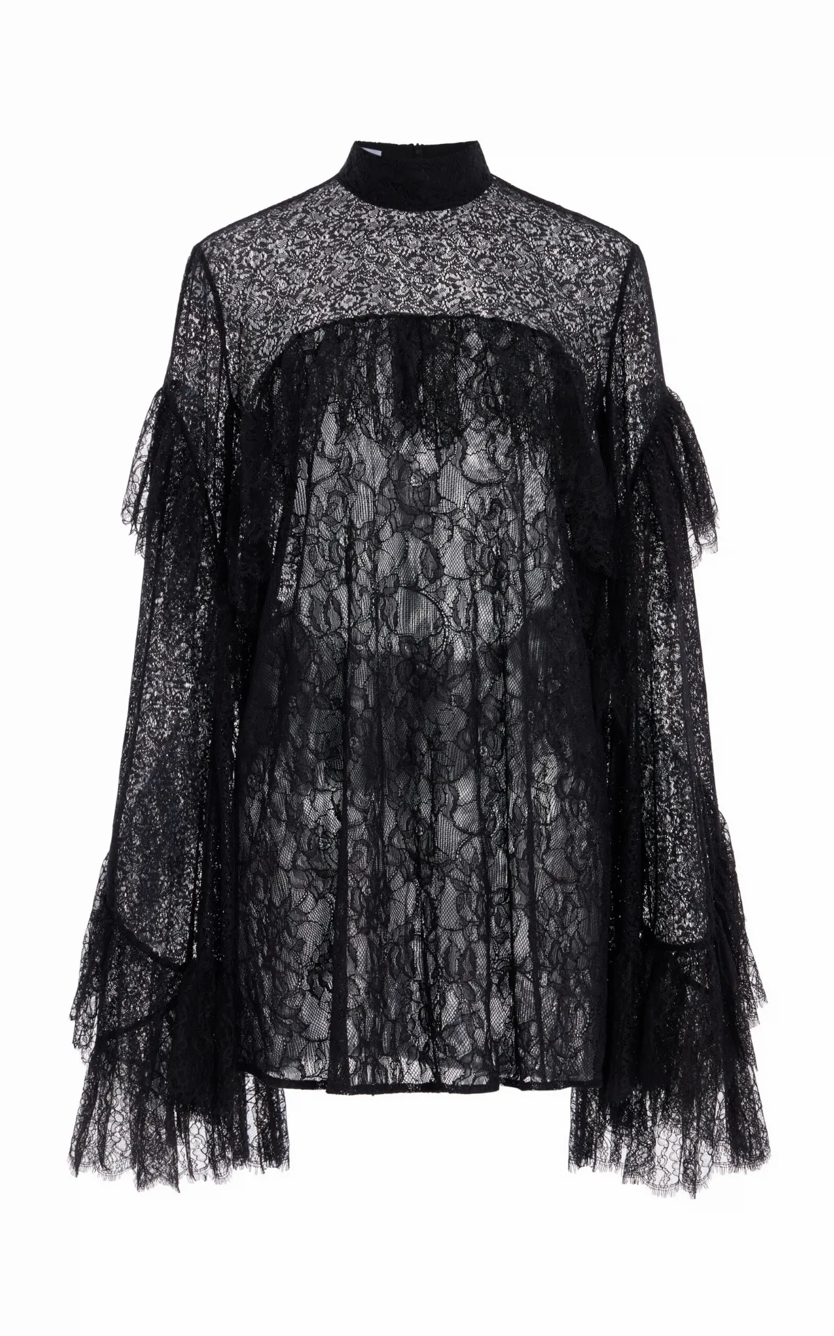 Carine Ruffled Lace Top by FRANÇOISE