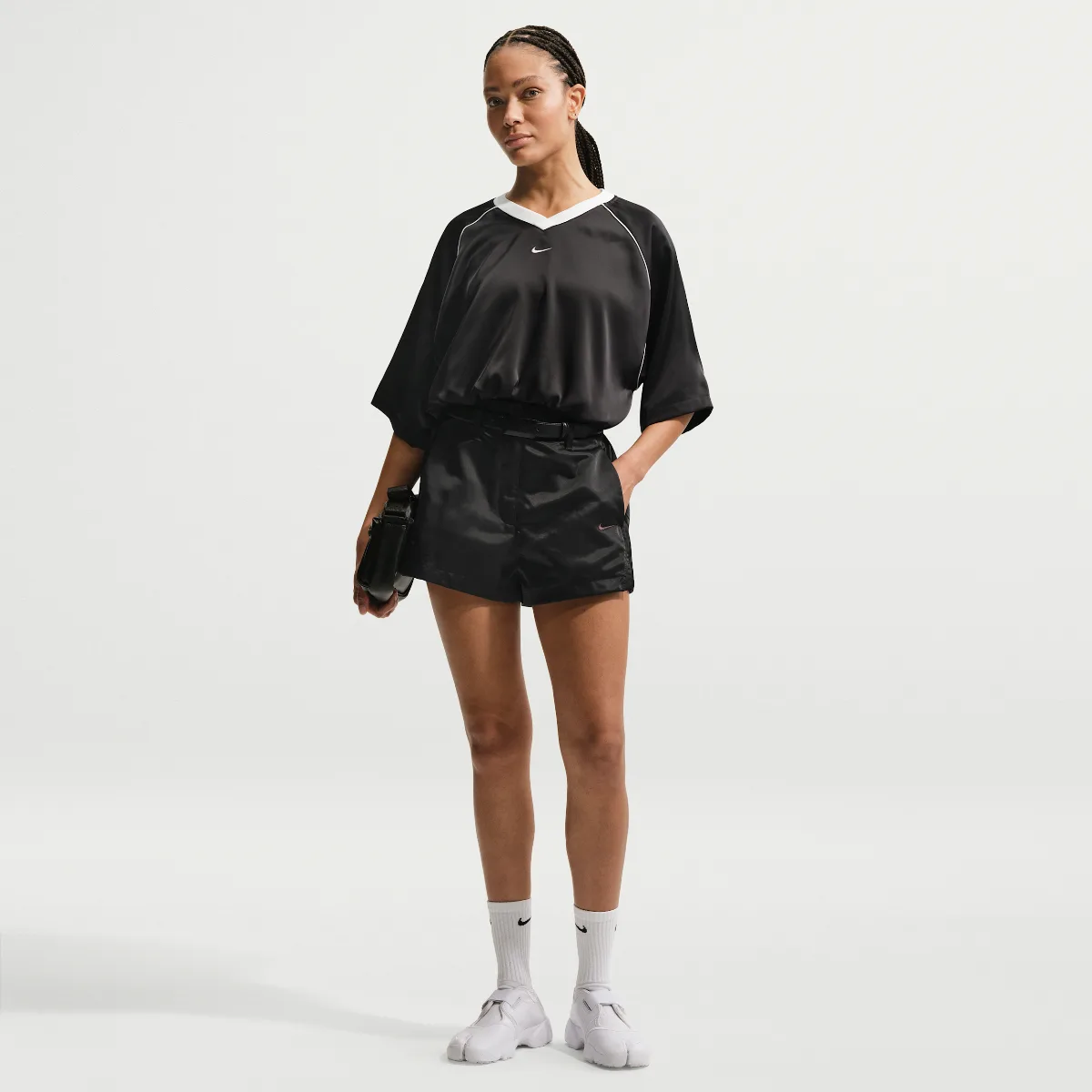 Nike Sportswear High-Waisted Satin Hot Shorts by Nike