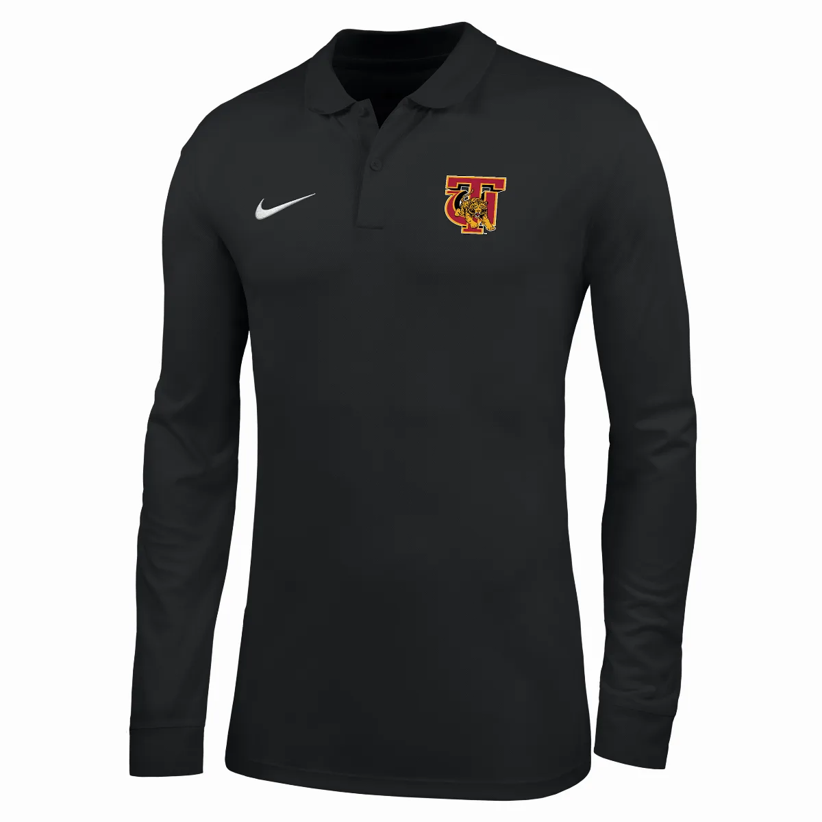 College (tuskegee University) Dri-FIT Long-Sleeve Polo by Nike