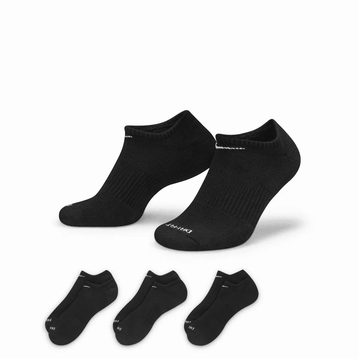 Everyday Plus Cushion Training No-Show Socks (3 Pairs) by Nike