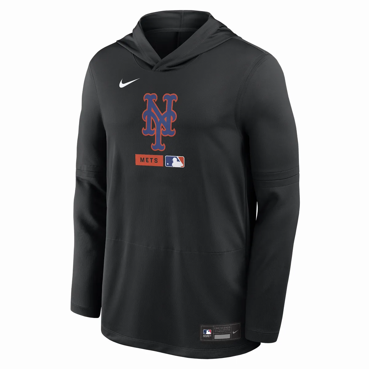 New York Mets Authentic Collection Dri-FIT MLB Long-Sleeve Hooded Top by Nike
