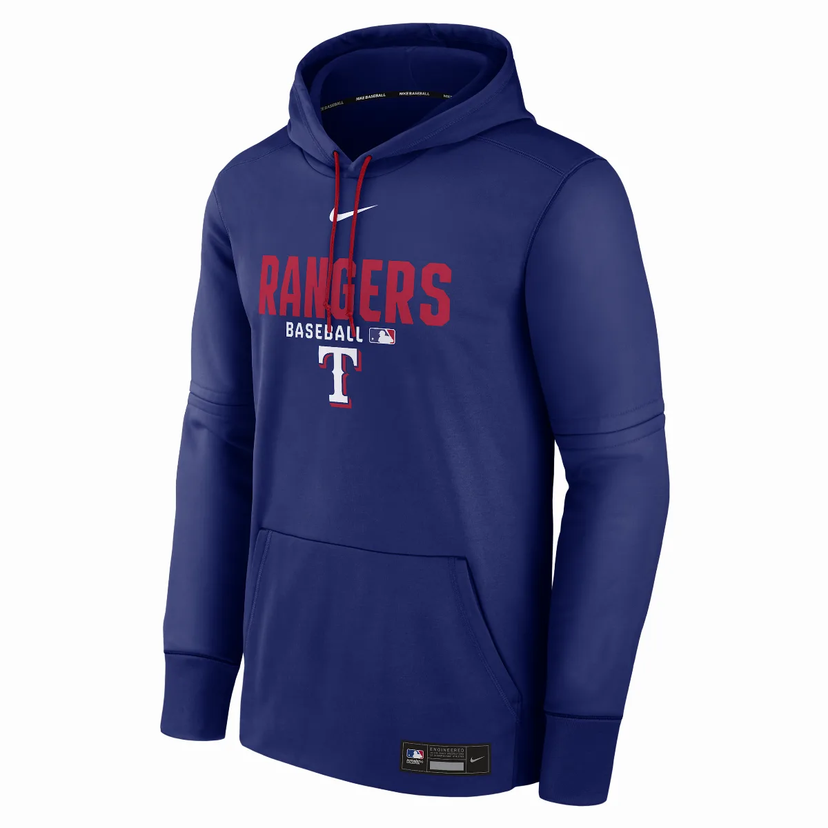 Texas Rangers Authentic Collection Therma MLB Pullover Hoodie
