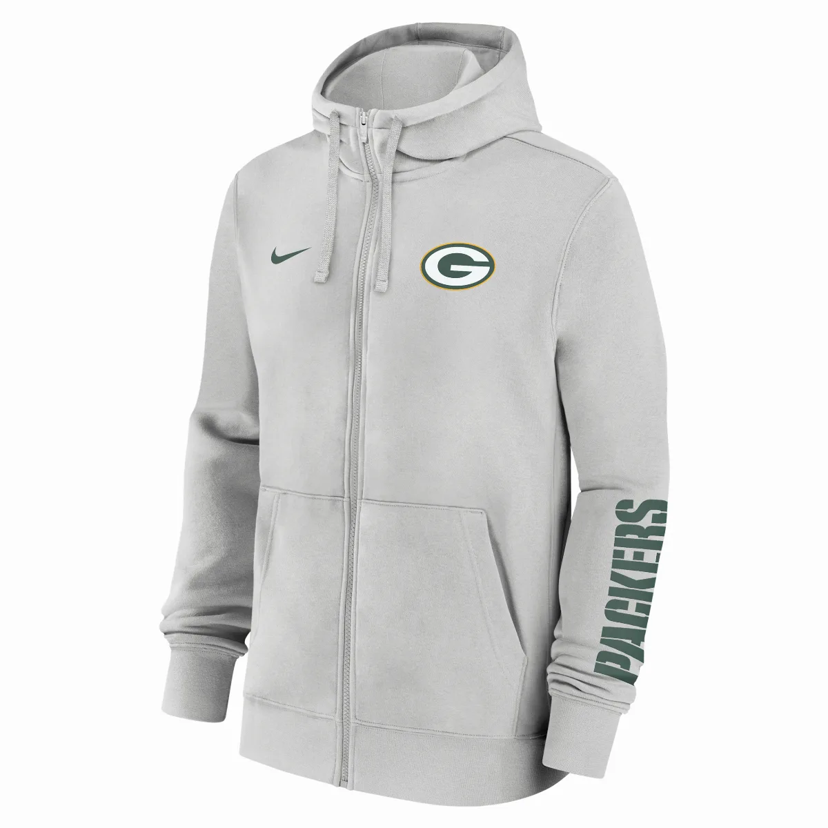 Green Bay Packers Club NFL Full-Zip Hoodie by Nike