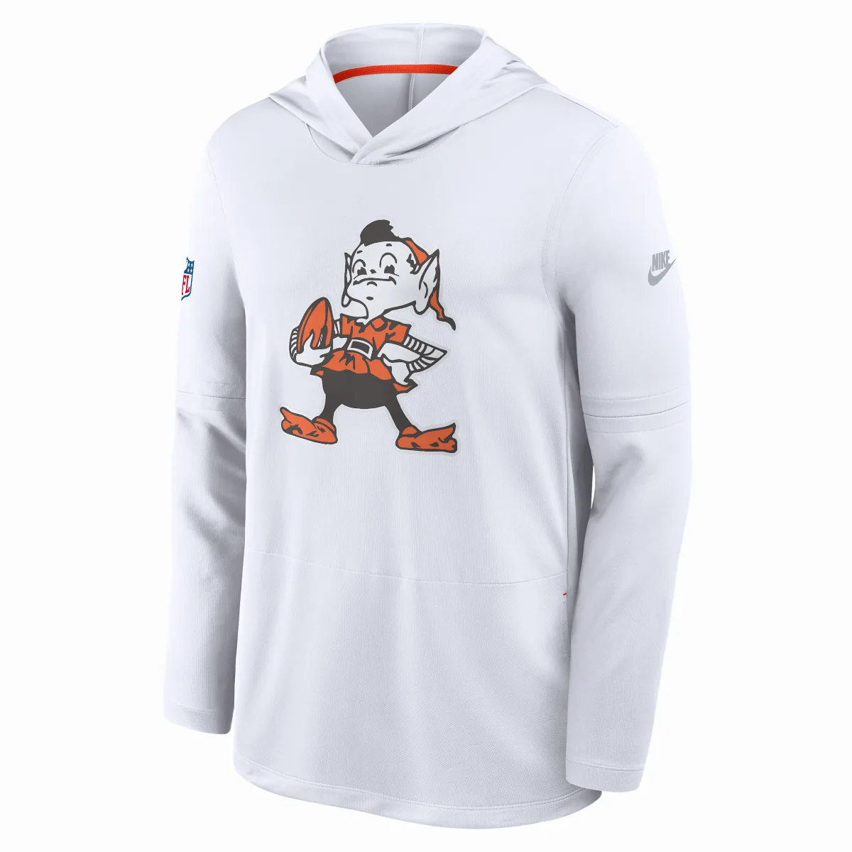 Cleveland Browns Alt Dri-FIT NFL Long-Sleeve Hooded Top by Nike