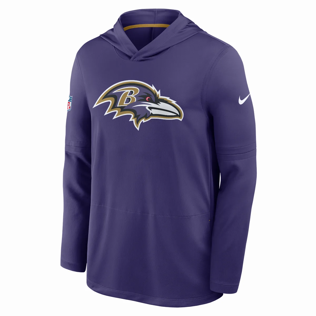 Baltimore Ravens Alt Dri-FIT NFL Long-Sleeve Hooded Top by Nike