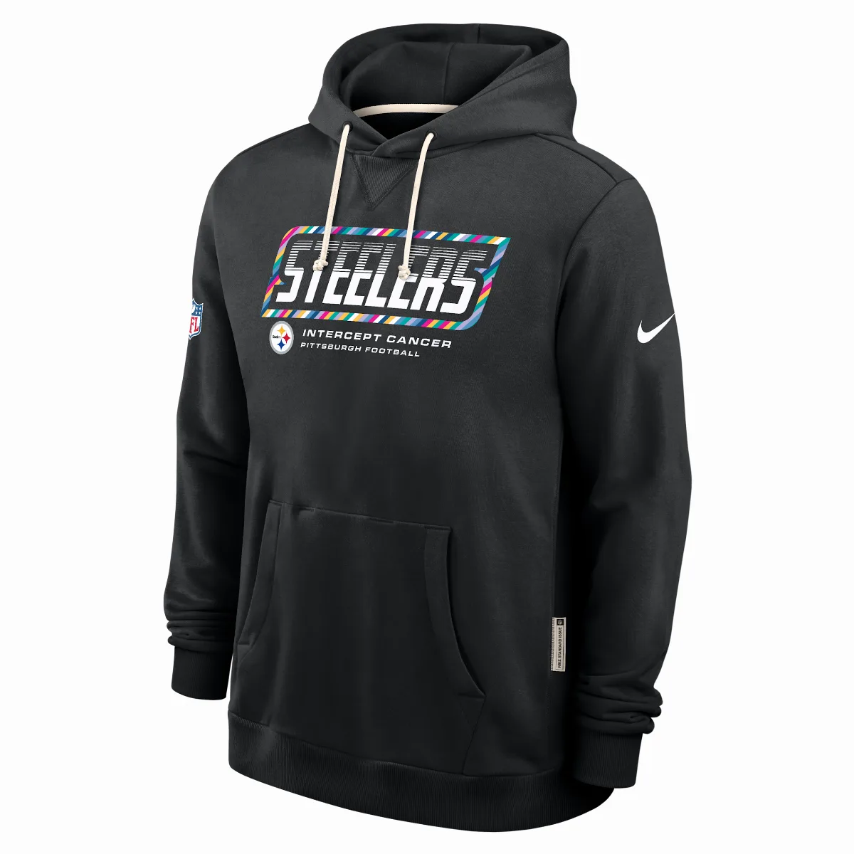 Pittsburgh Steelers Crucial Catch Sideline Standard Issue Dri-FIT NFL Pullover Hoodie by Nike