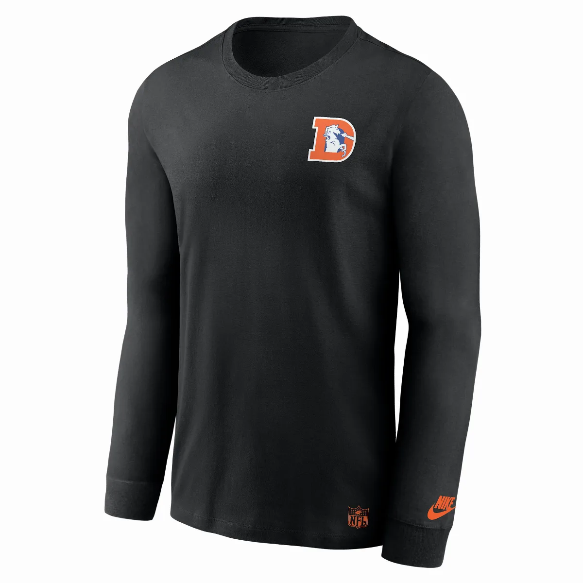 Denver Broncos Double Rewind Dri-FIT NFL Long-Sleeve T-Shirt by Nike
