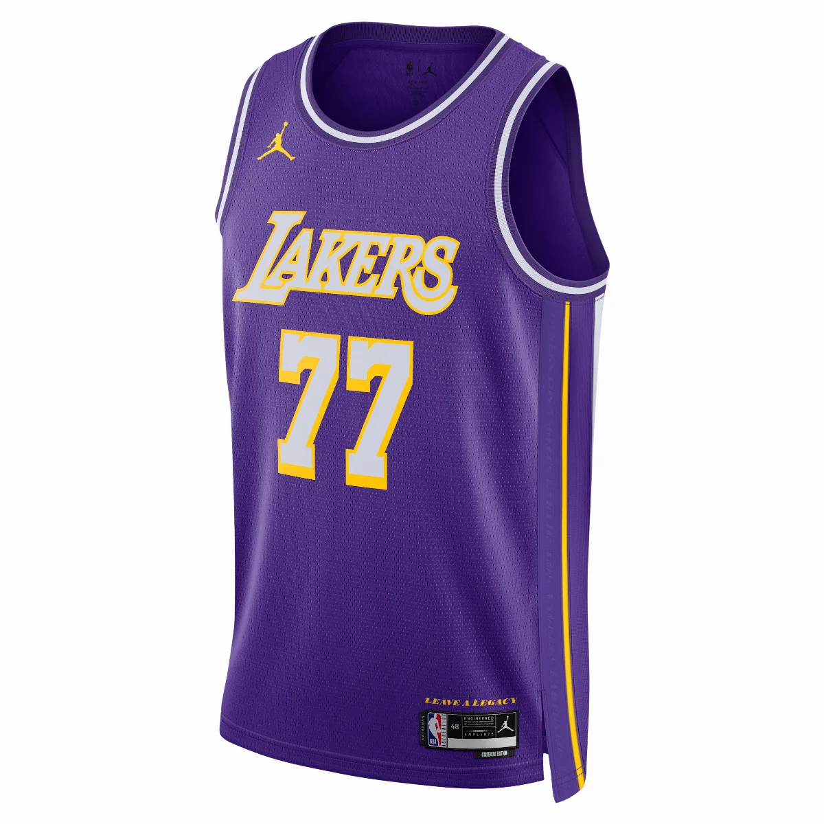 Los Angeles Lakers Luka DonÄ iÄ 2025/26 Statement Edition Nike Men's Dri-FIT NBA Swingman Jersey in Purple by Jordan
