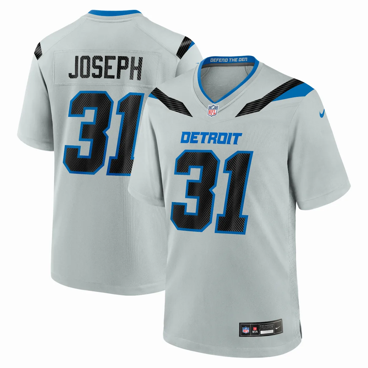 Kerby Joseph Detroit Lions Rivalries Collection NFL Game Jersey by Nike
