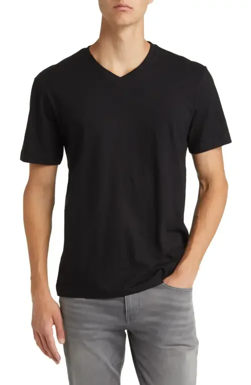 Tilson Solid V-Neck T-Shirt by BOSS