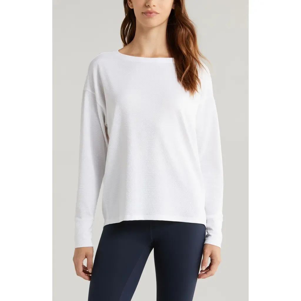 Textured Equilibrium Long Sleeve T-Shirt