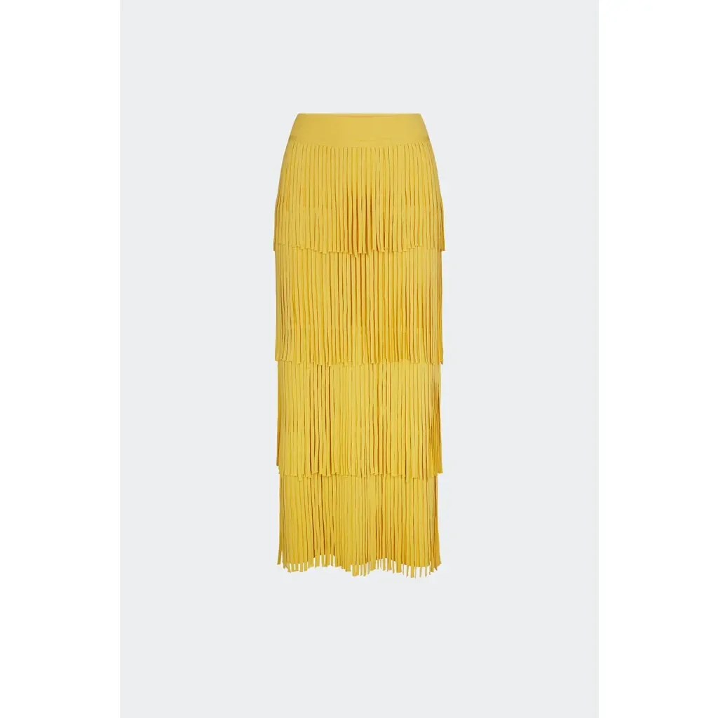 Za Za Knit Fringe Skirt by SIMONMILLER