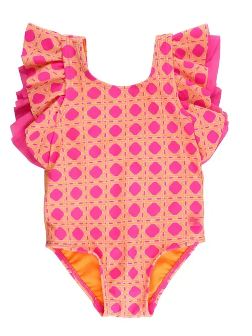 UPF50+ Sun Protected Butterfly One Piece by RuffleButts