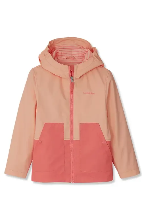 Water Resistant Hooded Slicker Rain Jacket by Lands' End