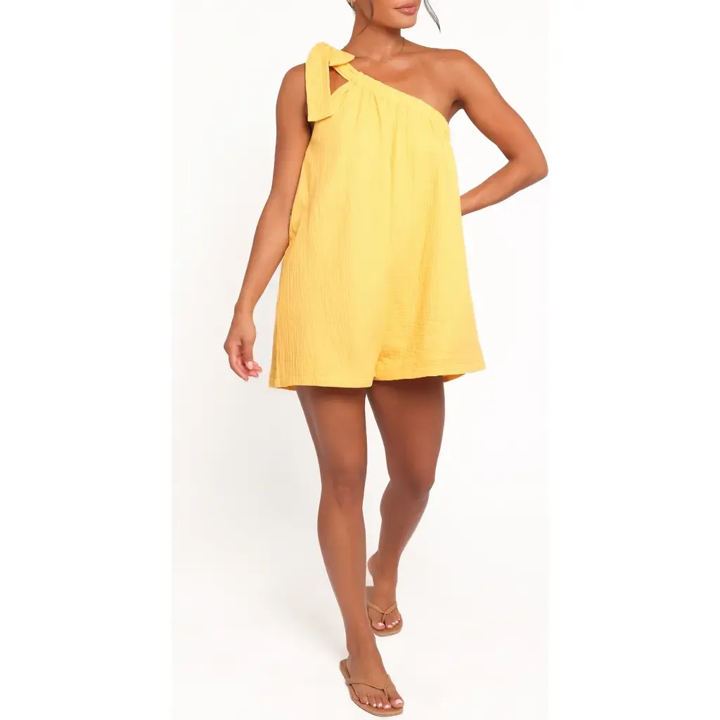 Miffy One-Shoulder Cotton Romper by Petal & Pup