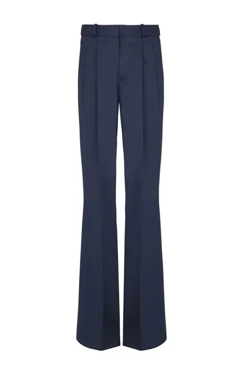 Darted Trousers in Cotton Twill by Balmain