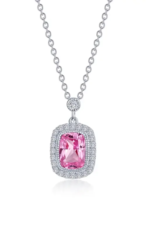 Fancy Lab Created Sapphire & Simulated Diamond Pendant Necklace by Lafonn