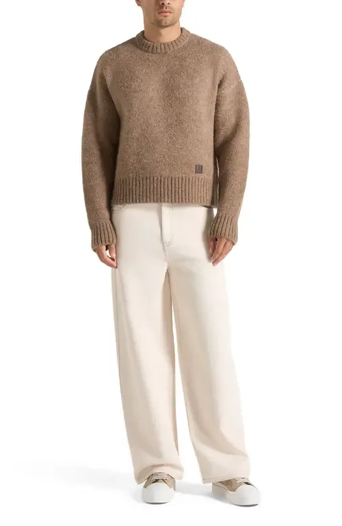 Kamil Art Slogan Brushed Knit Jumper by Manière De Voir