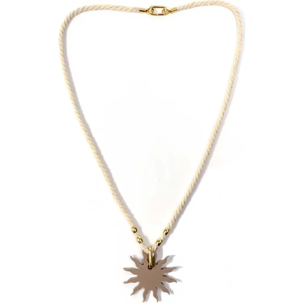 Rope Sun Necklace by By Lilla