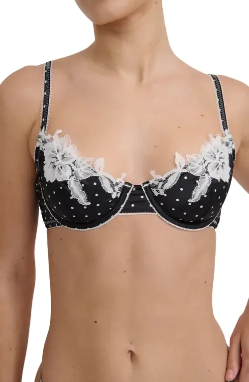 Norma Polka Dot Underwire Bra by Kat The Label