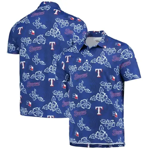 Reyn Spooner Royal Texas Rangers Performance Polo by Reyn Spooner