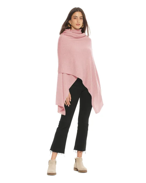 Pure Cashmere Feather-Light Maxi Wrap Stole by Monticelli Cashmere