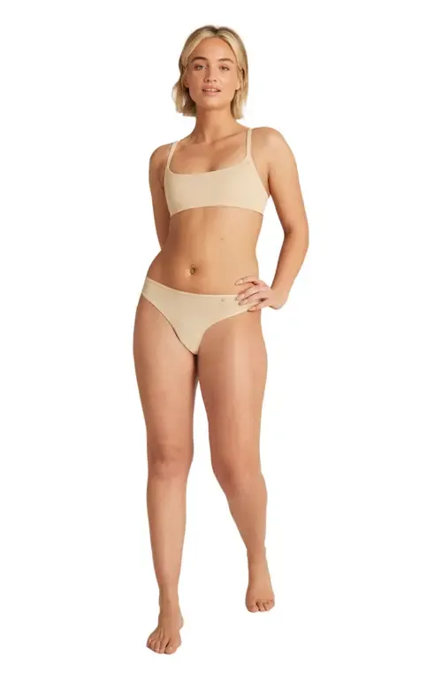 The Stretch Dipped Thong by Nudea